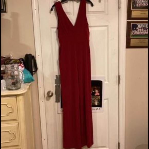 BCBGeneration Deep Red Jumpsuit, smalll - Picture 1 of 8